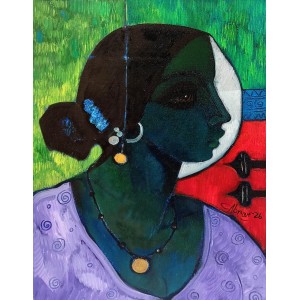 Abrar Ahmed, 12 x 16 Inch, Oil on Canvas, Figurative Painting, AC-AA-620